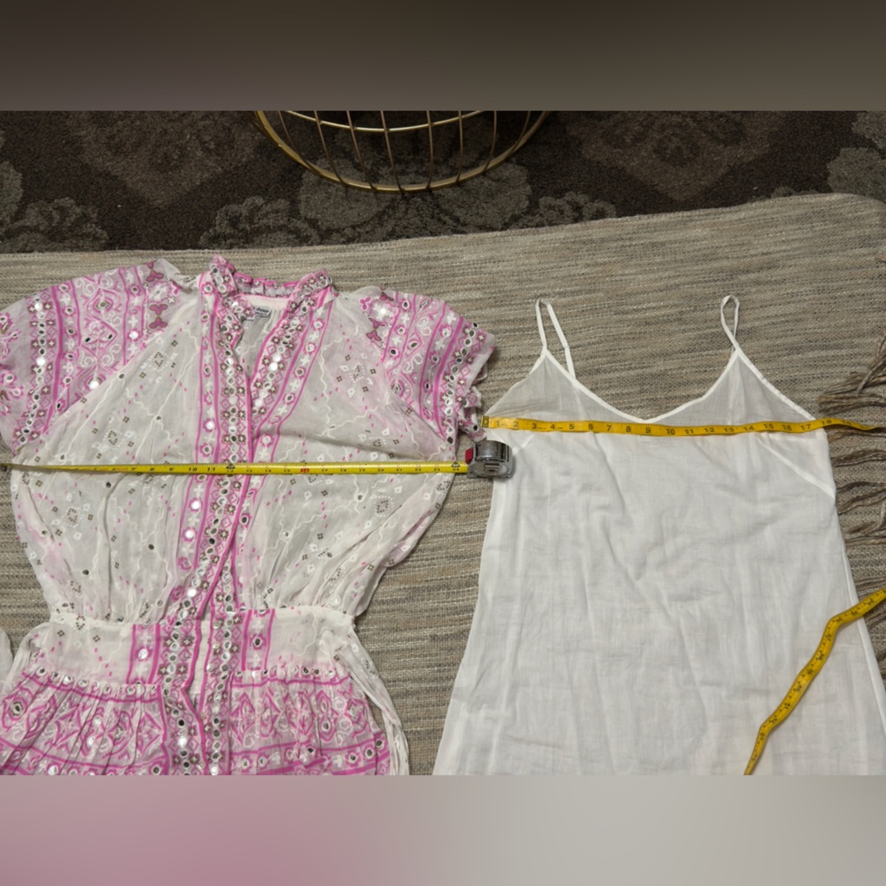 Juliet Dunn White and Pink Embroidered Mini Dress - Picture 10 of 17